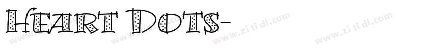 Heart Dots字体转换